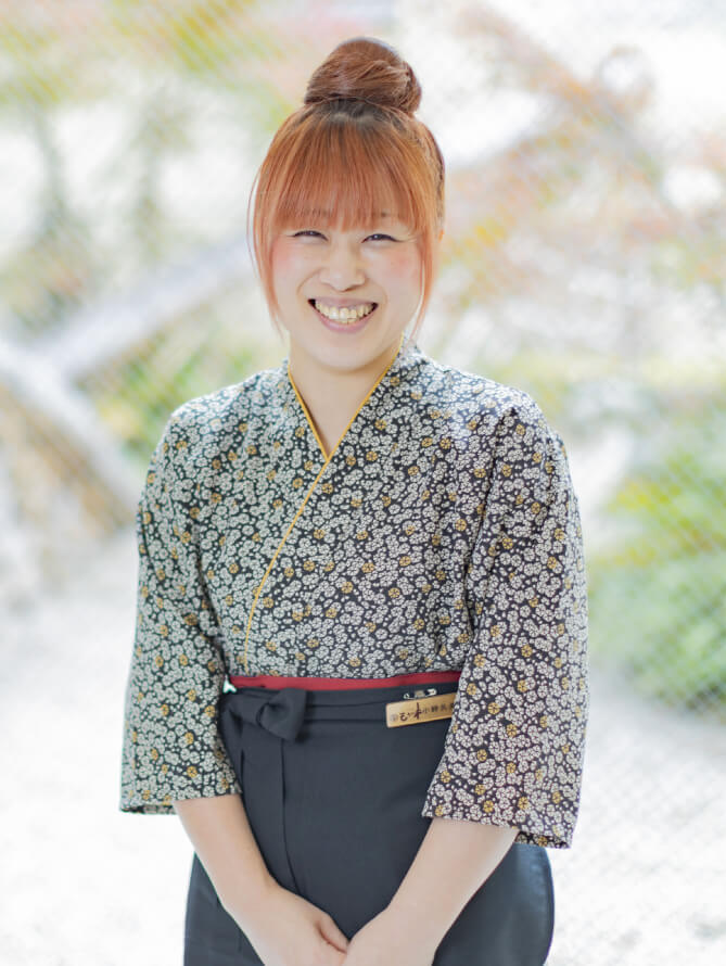 女性の配膳（リーダー）のポートレート